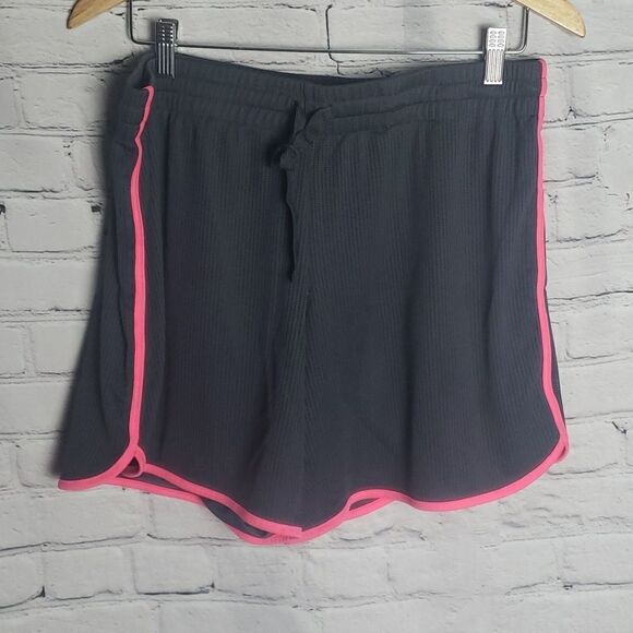 Athletic Works Dark Gray and Pink Shorts - Picture 1 of 4
